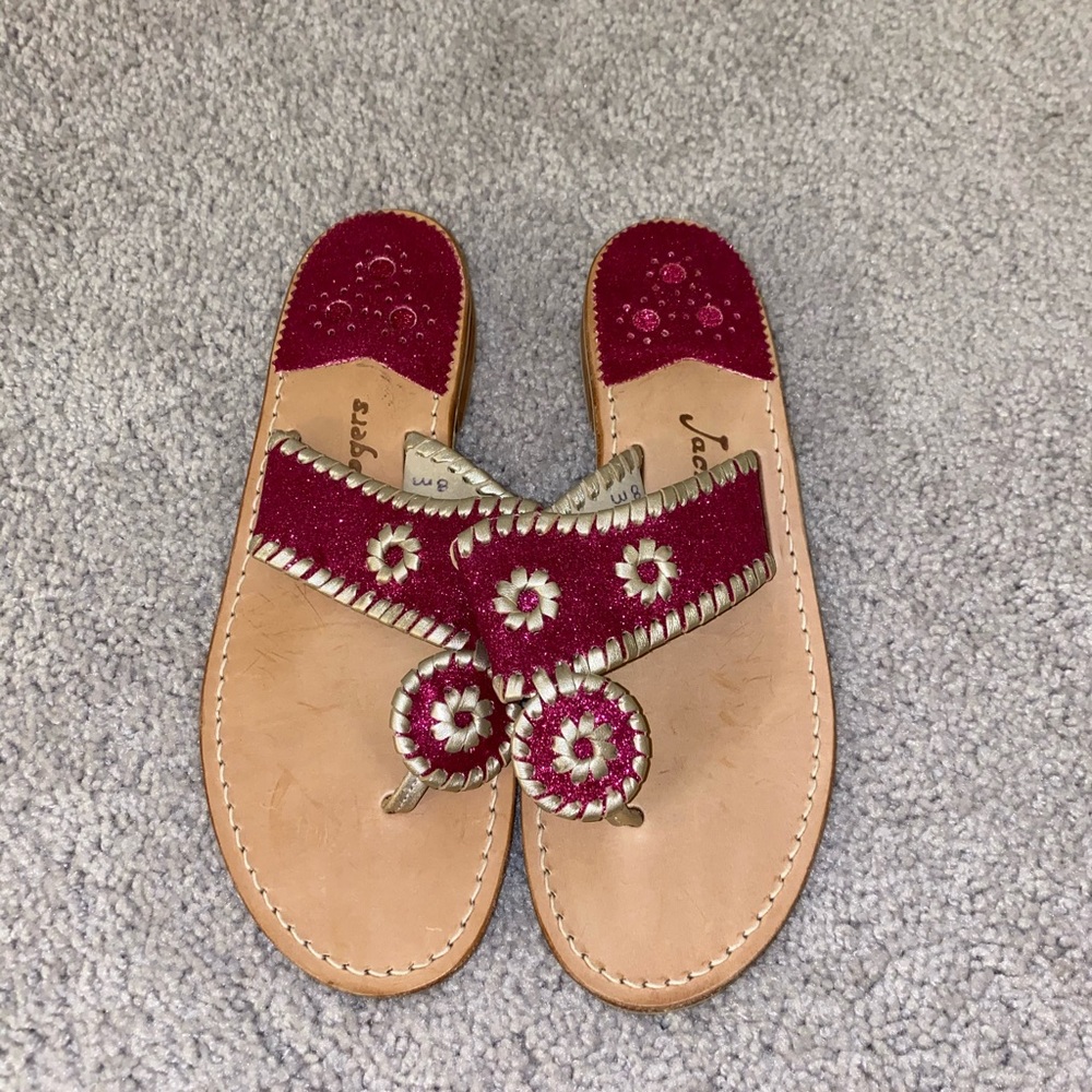Jack Rogers Sparkly Hot Pink